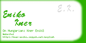 eniko kner business card